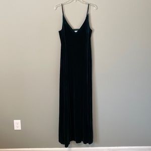 BCBG dark green VELVET slip dress, Size L